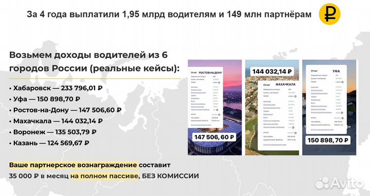 Таксопарк Яндекс Такси без Ип и вложений Онлайн