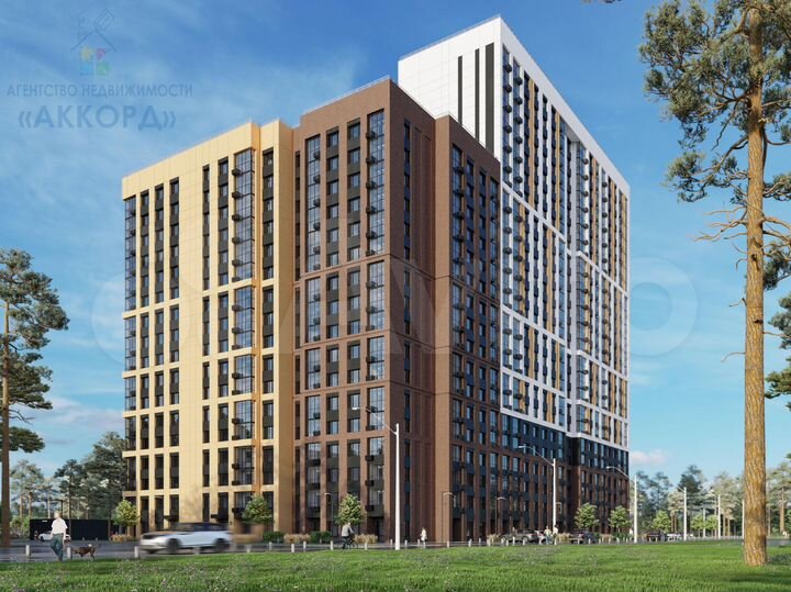 2-к. квартира, 76,6 м², 6/17 эт.