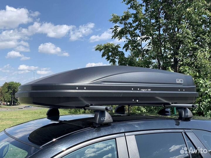 Автобокс Магнум-390 черный карбон на Mazda CX5