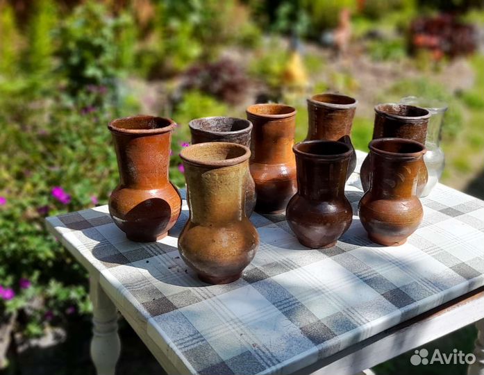 Крынки (стеклянные и глинянные)