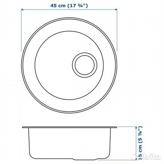 Мойка Бухольмен +кран Лаган Икеа,Новый