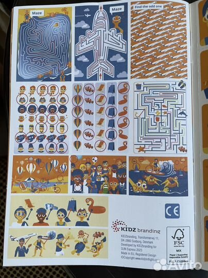 Буклет авиация детский на английском