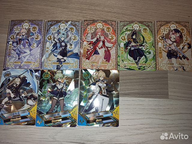 Коллекционные карточки Genshin Impact объявление продам