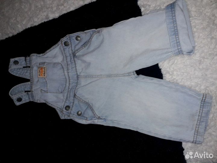 Джинсы и рубашка на мальчика 68-74