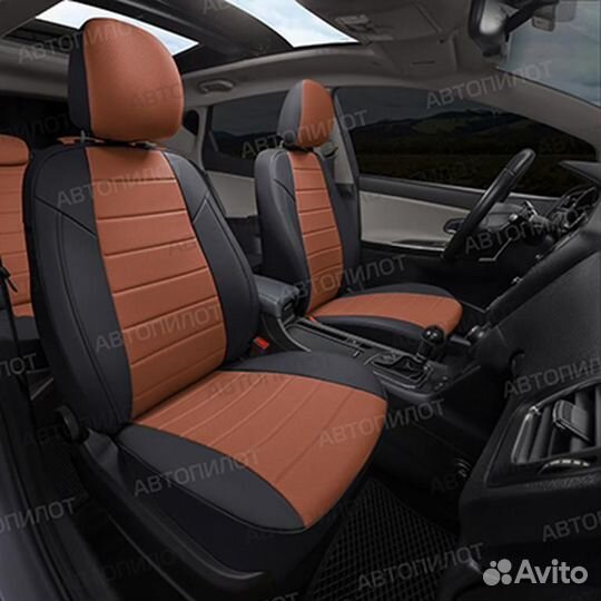 Авточехол экокожа-классика Peugeot 207 2006-2013