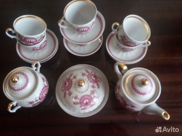 Чайный сервиз Вербилки СССР и набор для варенья