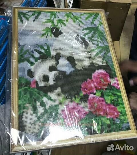 Алмазная мозаика 40x50 Страсть на вершине замковой