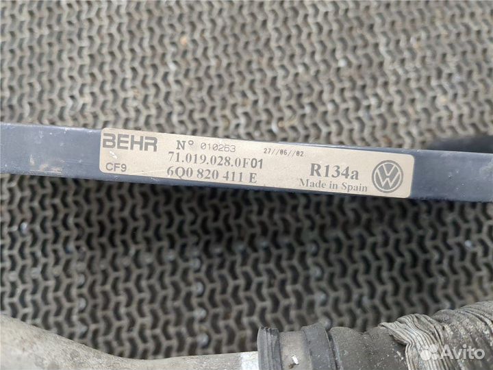 Радиатор кондиционера Seat Ibiza 3, 2002