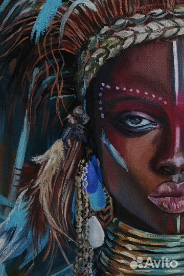 Картина интерьерная Африканская девушка