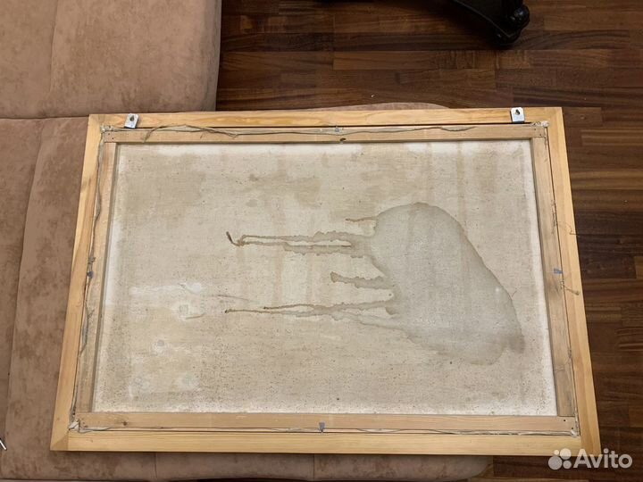 Картина маслом на холсте старинная