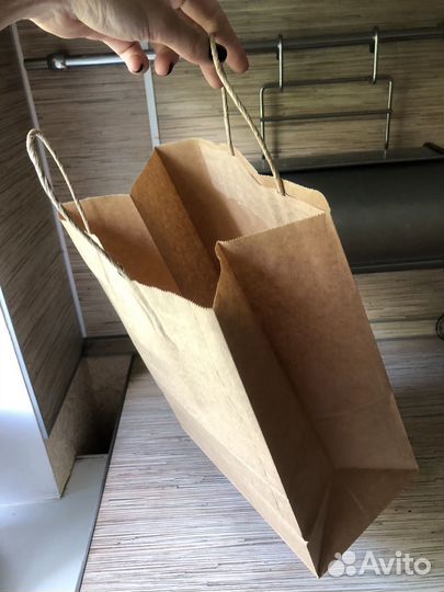 Крафтовые пакеты 35*26*15