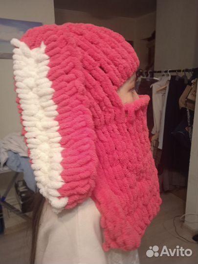 Шапка шлем для девочки