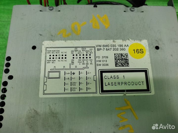 Магнитола штатная Tiguan/Transporter/Golf/Polo