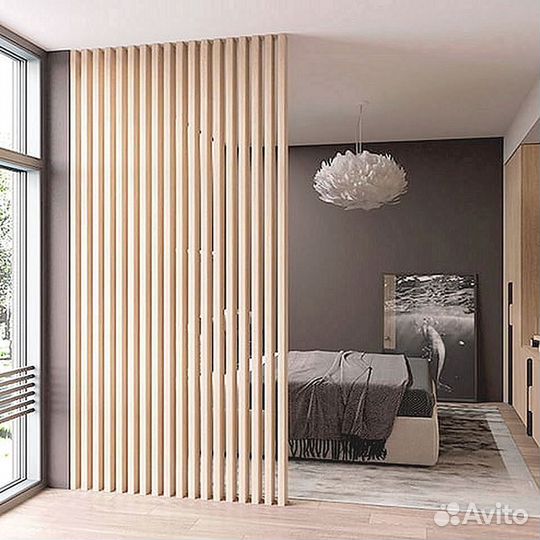 Декоративные рейки перегородки