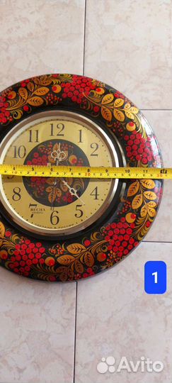 Хохлома часы панно блюдо фруктовница