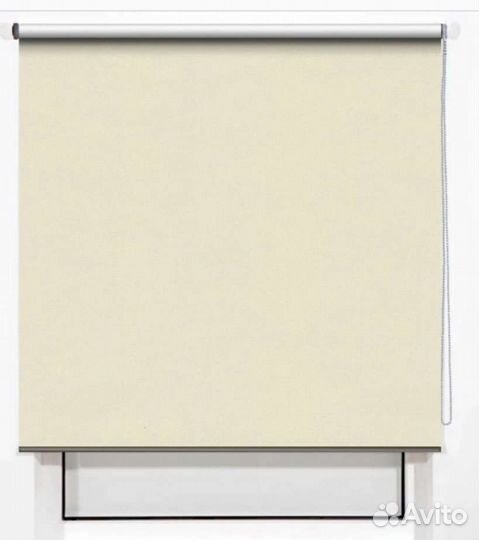 Рулонная штора кремовая