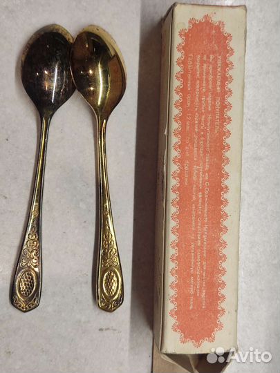 Новые мельхиоровые ложки чайные СССР