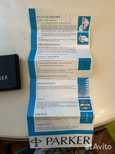 Винтажный набор parker 1975 г