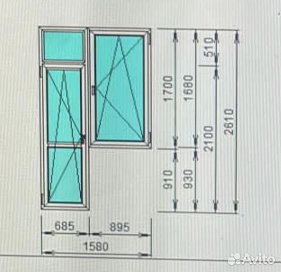 Окна пластиковые бу