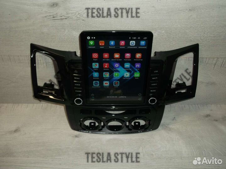 Магнитола Toyota Fortuner Tesla Android