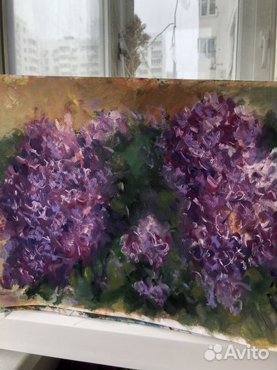 Картина маслом «Сирень»