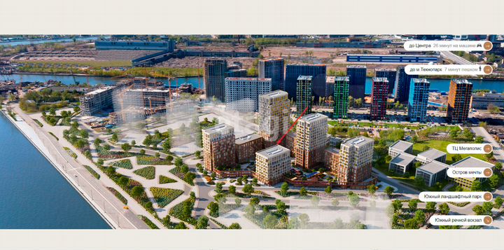 Квартира-студия, 34,2 м², 3/20 эт.