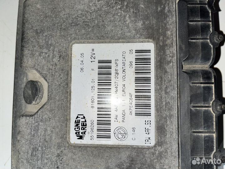 Эбу двигателем Fiat Panda 1.2