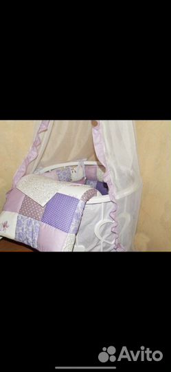 Детская кроватка трансформер круглая