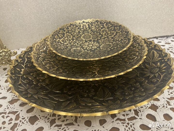 Набор блюд из латуни