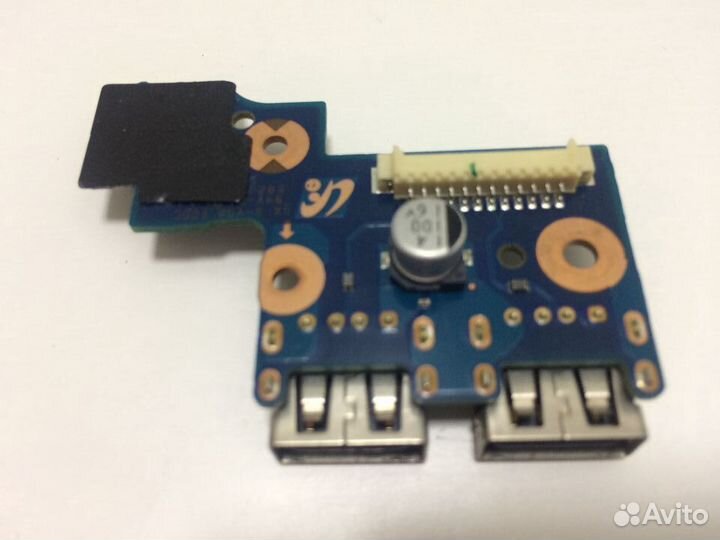 Плата USB+кнопка вкл Samsung NP300V5A, NP305V5A