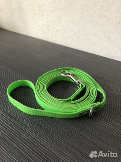 Поводок биотановый 3 метра + ошейник биотановый