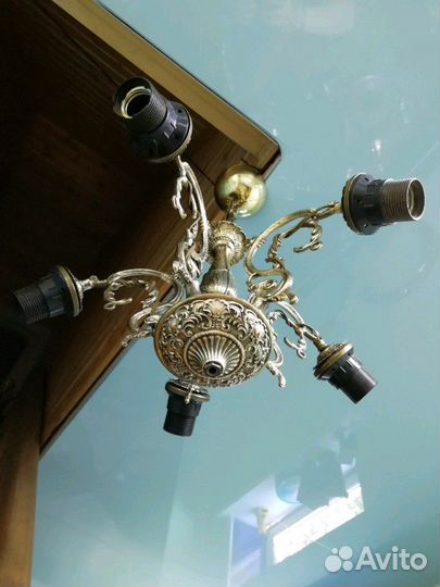 Люстра винтажная Бронзовая