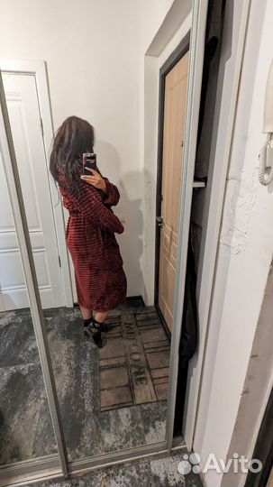 Халат бордовый новый