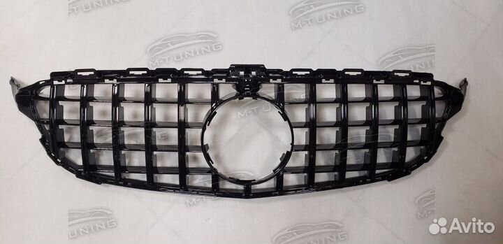 Решетка GT Mercedes С class W205 Black