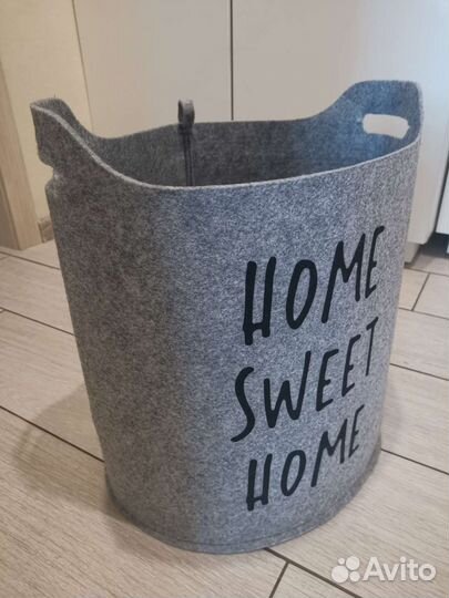 Корзина для белья из фетра