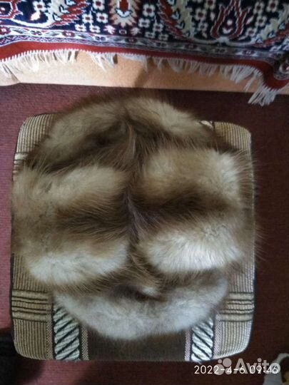 Мужская шапка мех куница