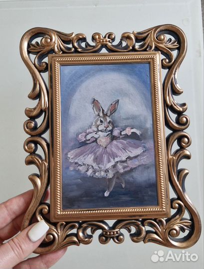 Этюд маслом, картина миниатюра