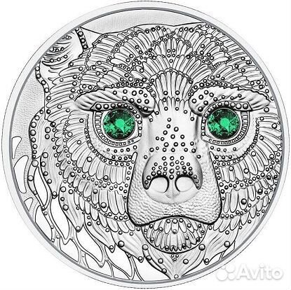 Монета Глаза мира Америка Медведь 2023г Австрия