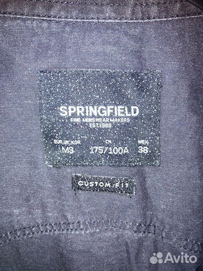 Рубашка муж springfield M черная