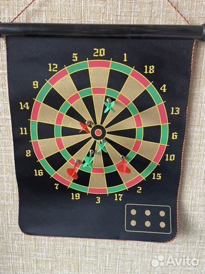 Дартс магниный 50х40 см двухсторонний