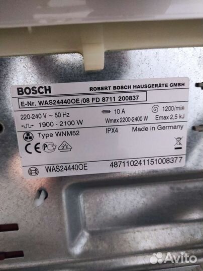 Стиральная машина Bosch Logixx 8 по деталям