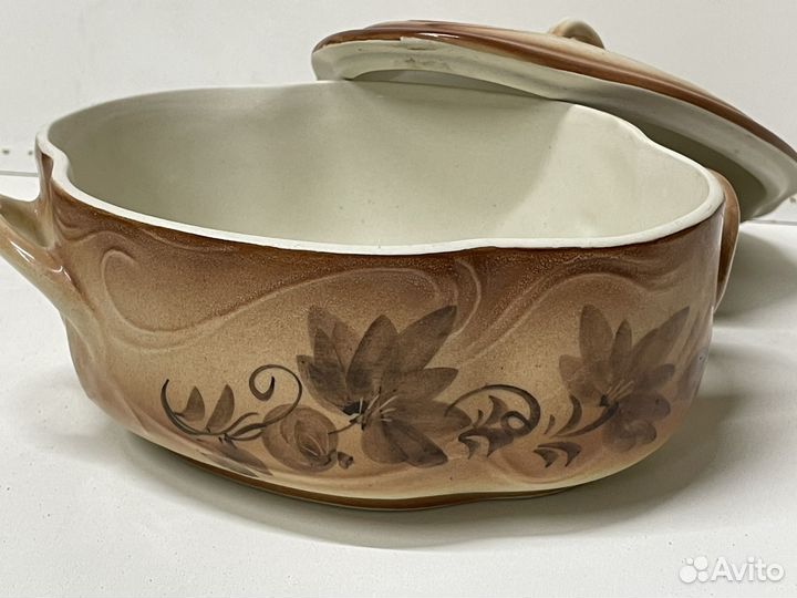 Супница керамика СССР горшок для запекания