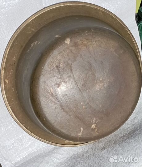 Таз латунный, медный 10л