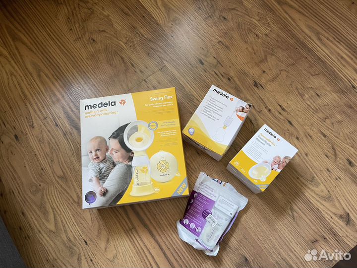 Молокоотсос medela swing flex электрический
