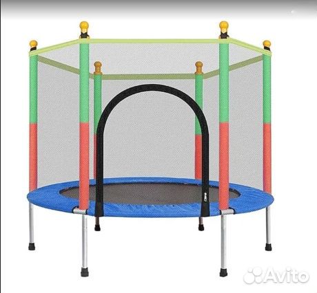 Детский батут с сеткой