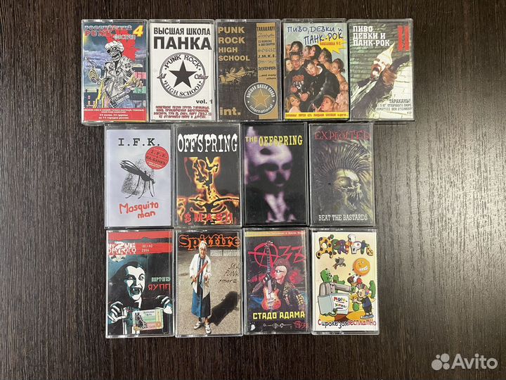 Западный и русский рок на кассетах