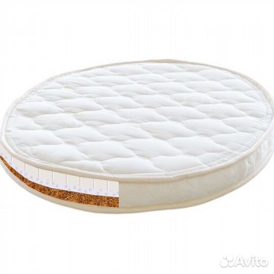 Матрас в круглую кроватку