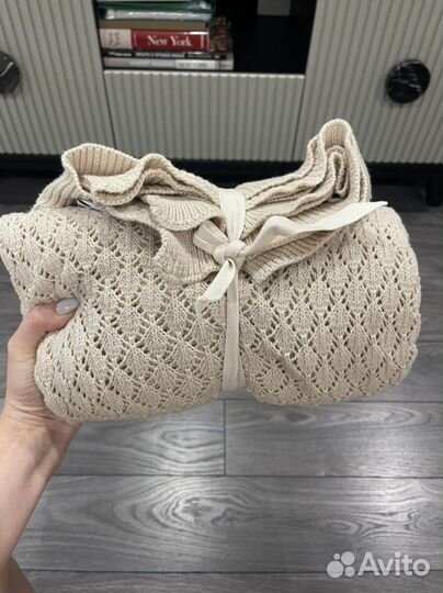 Плед детский вязаный H&M новый покрывало