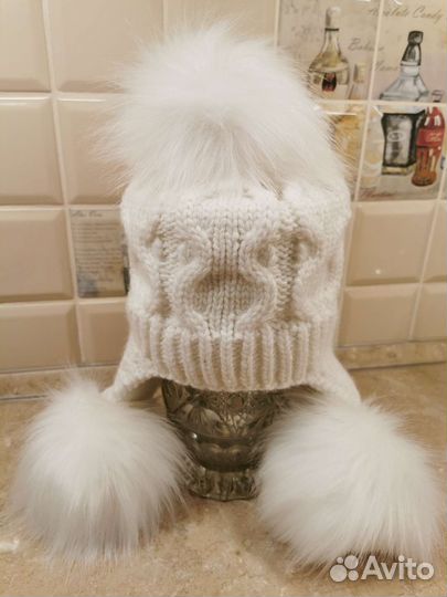 Новая шапка из шерсти мериноса 50-52р