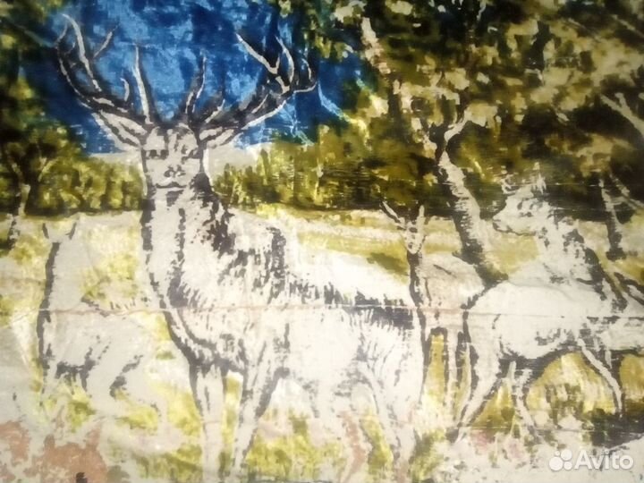 Ковёр с оленями СССР раритет